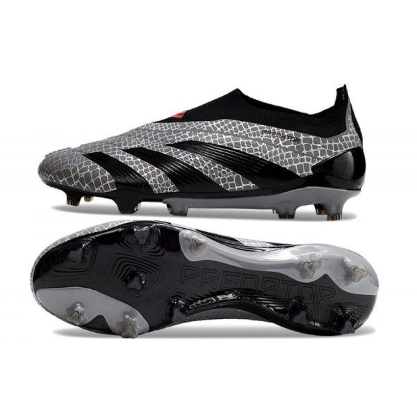 Crampons adidas Predator Elite LL FG Gris Noir