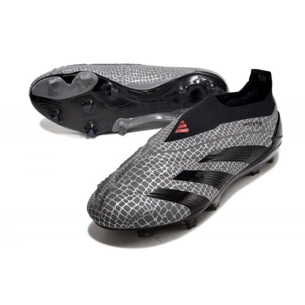 Crampons adidas Predator Elite LL FG Gris Noir
