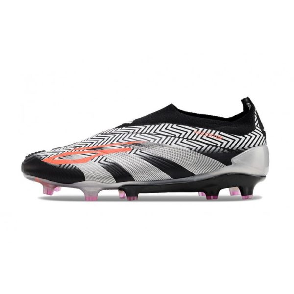 Crampons adidas Predator Elite LL FG Noir Argent Orange