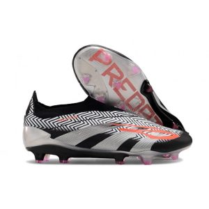 Chaussures de foot adidas Predator Elite LL FG Noir Argent Orange