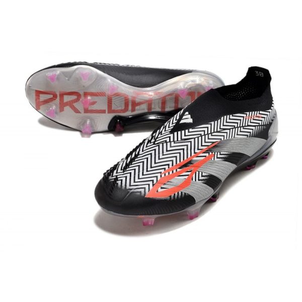 Crampons adidas Predator Elite LL FG Noir Argent Orange