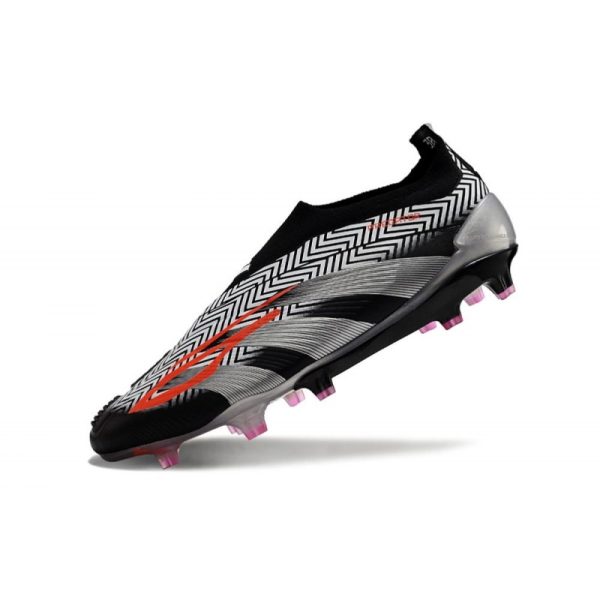 Crampons adidas Predator Elite LL FG Noir Argent Orange