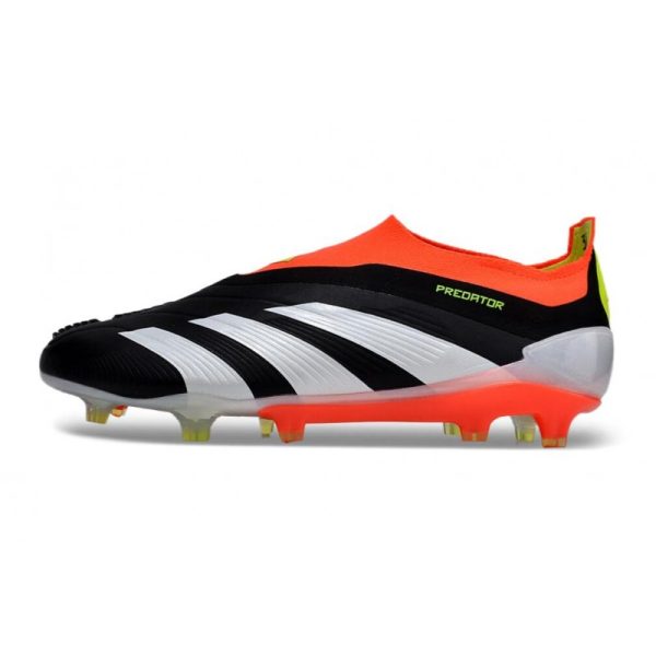 Crampons adidas Predator Elite LL FG Noir Banc Rouge Solaire