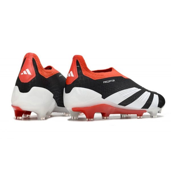 Crampons adidas Predator Elite LL FG Noir Banc Rouge Solaire