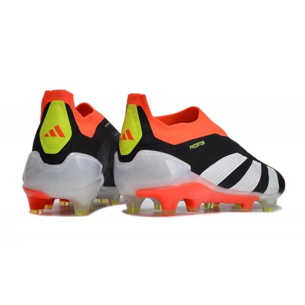 Crampons adidas Predator Elite LL FG Noir Banc Rouge Solaire