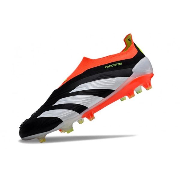 Crampons adidas Predator Elite LL FG Noir Banc Rouge Solaire