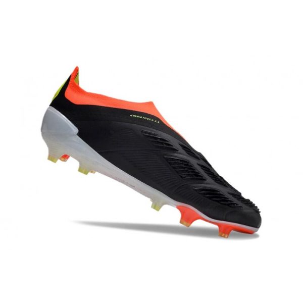 Crampons adidas Predator Elite LL FG Noir Banc Rouge Solaire