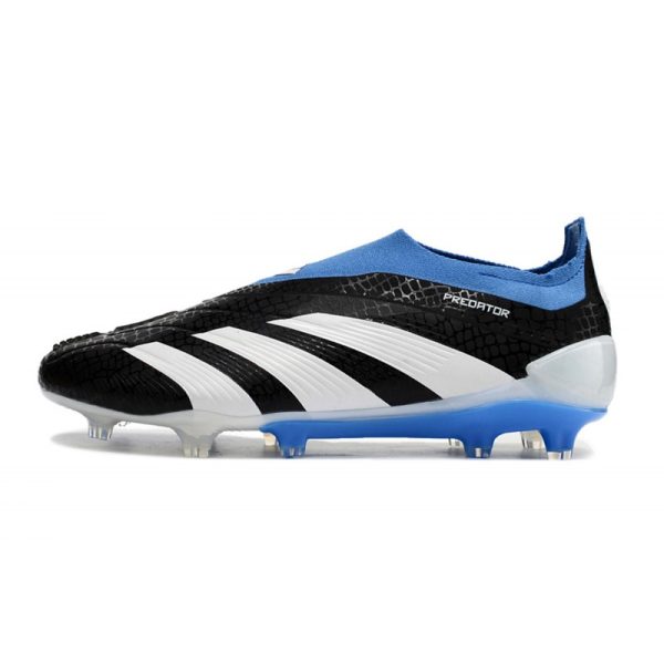 Crampons adidas Predator Elite LL FG Noir Blanc Bleu