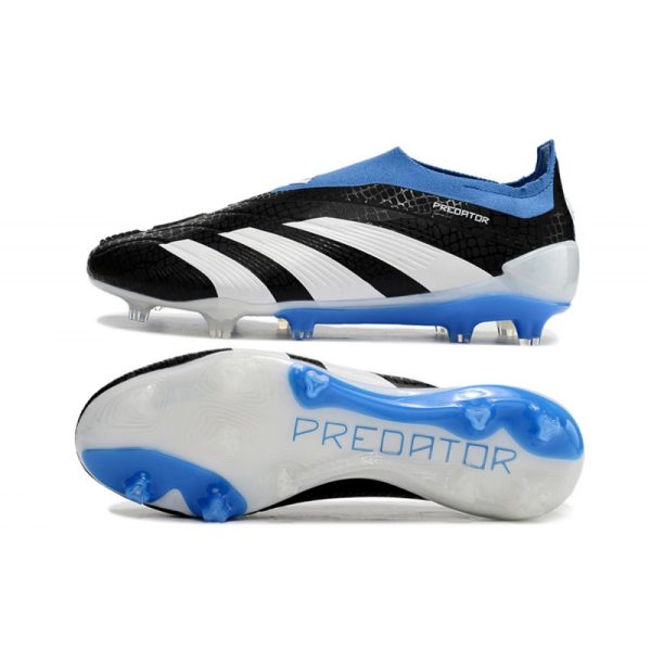 Crampons adidas Predator Elite LL FG Noir Blanc Bleu