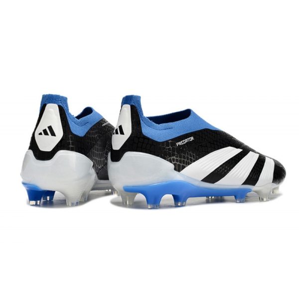 Crampons adidas Predator Elite LL FG Noir Blanc Bleu