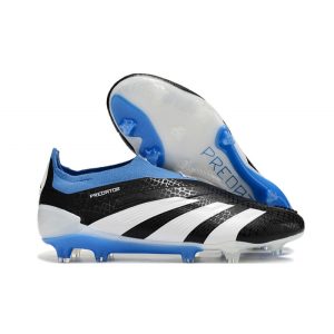 Chaussures de foot adidas Predator Elite LL FG Noir Blanc Bleu