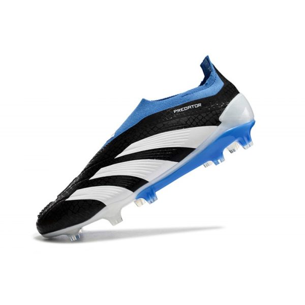 Crampons adidas Predator Elite LL FG Noir Blanc Bleu