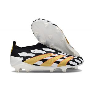 Chaussures de foot adidas Predator Elite LL FG Noir Blanc Or