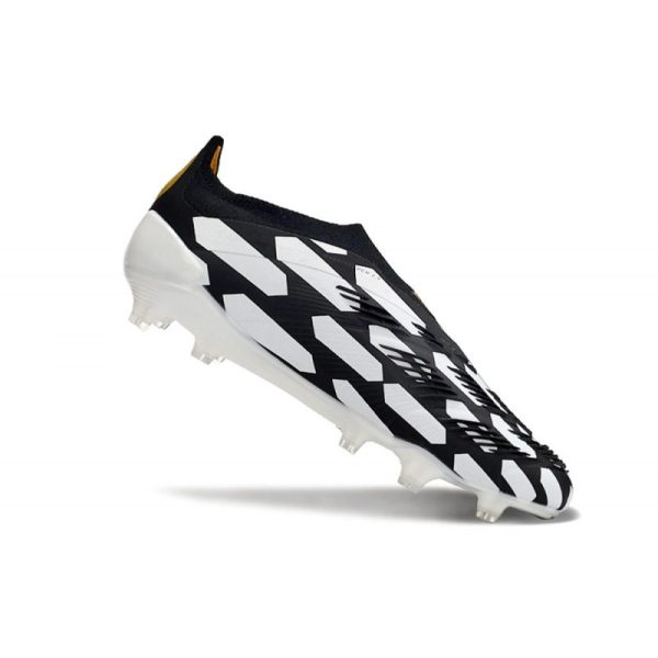Crampons adidas Predator Elite LL FG Noir Blanc Or