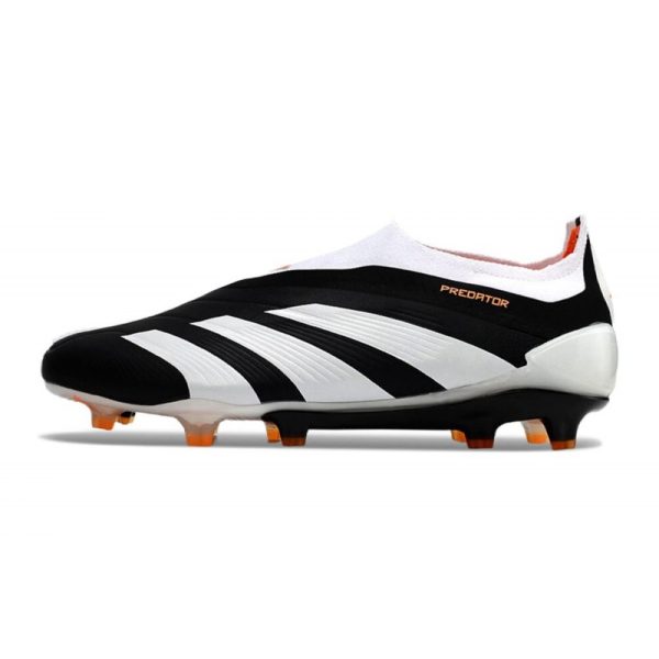 Crampons adidas Predator Elite LL FG Noir Blanc Orange