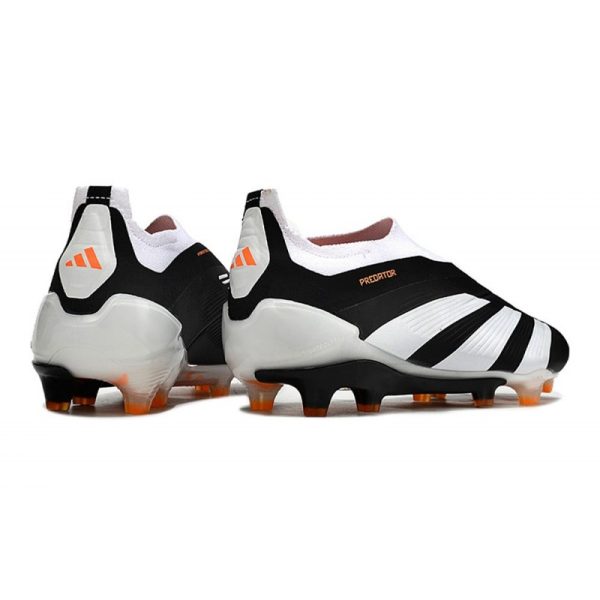 Crampons adidas Predator Elite LL FG Noir Blanc Orange