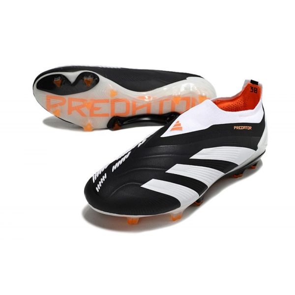 Crampons adidas Predator Elite LL FG Noir Blanc Orange