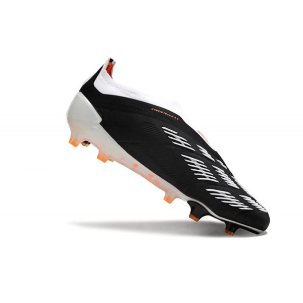 Crampons adidas Predator Elite LL FG Noir Blanc Orange