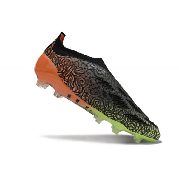 Crampons adidas Predator Elite LL FG Noir Blanc Orange Vert