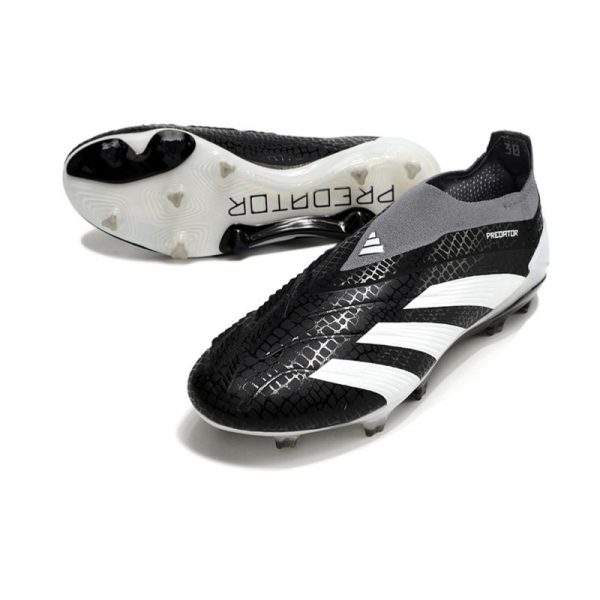 Crampons adidas Predator Elite LL FG Noir Blanc Rouge