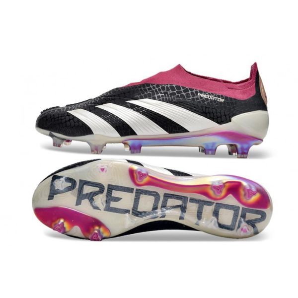 Crampons adidas Predator Elite LL FG Noir Blanc Violet