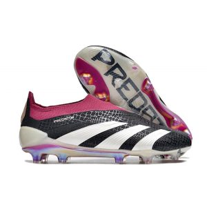 Chaussures de Football adidas Predator Elite LL FG Noir Blanc Violet