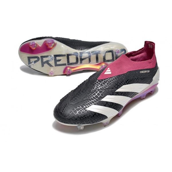 Crampons adidas Predator Elite LL FG Noir Blanc Violet