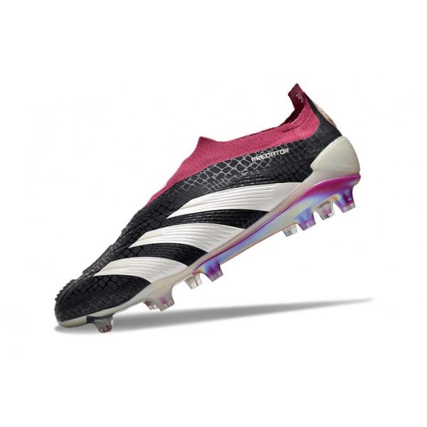 Crampons adidas Predator Elite LL FG Noir Blanc Violet