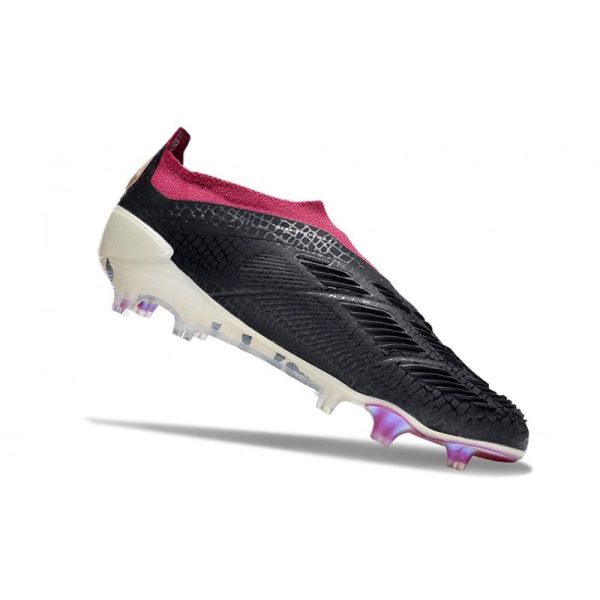 Crampons adidas Predator Elite LL FG Noir Blanc Violet