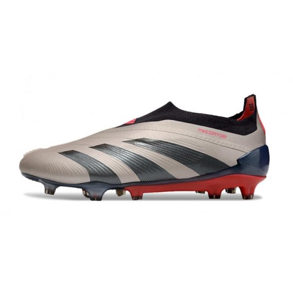 Crampons adidas Predator Elite LL FG Platin Métallique Noir Aurore Carbone