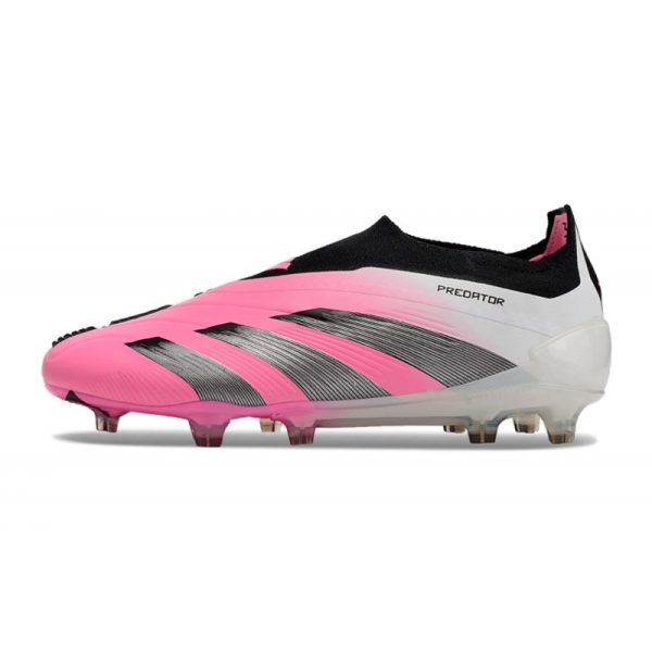 Crampons adidas Predator Elite LL FG Rose Blanc Noir