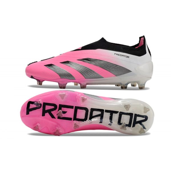 Crampons adidas Predator Elite LL FG Rose Blanc Noir