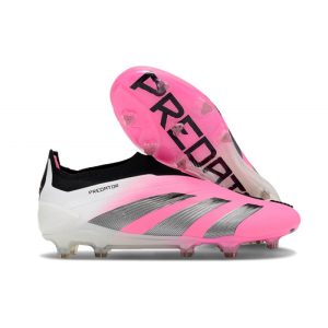 Chaussures de foot adidas Predator Elite LL FG Rose Blanc Noir