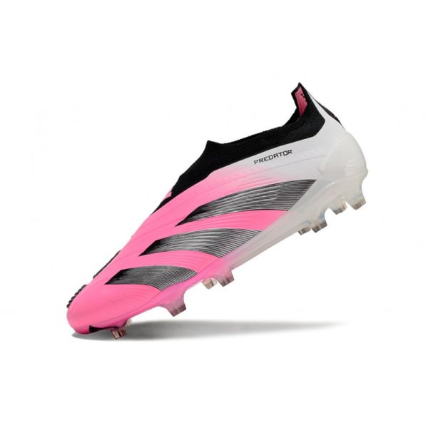 Crampons adidas Predator Elite LL FG Rose Blanc Noir