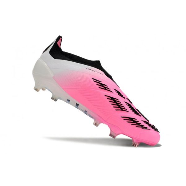 Crampons adidas Predator Elite LL FG Rose Blanc Noir