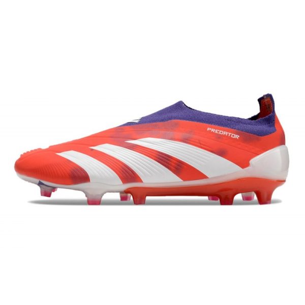 Crampons adidas Predator Elite LL FG Rouge Blanc