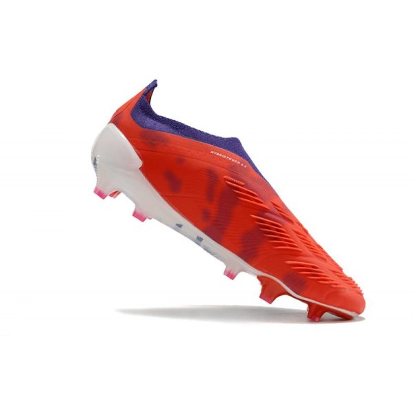 Crampons adidas Predator Elite LL FG Rouge Blanc