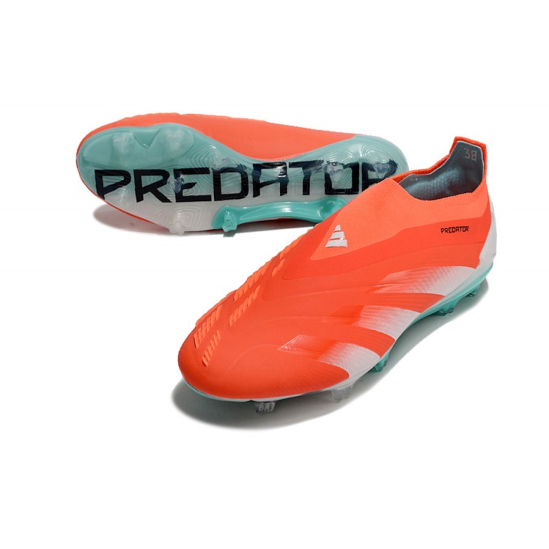 Crampons adidas Predator Elite LL FG Rouge Blanc Bleu