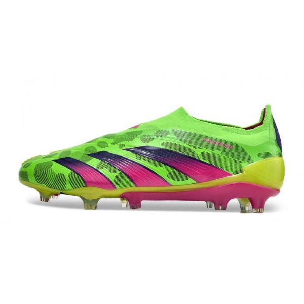 Crampons adidas Predator Elite LL FG Vert Solaire Equipe Jaune Choc Equipe Citron Lucide