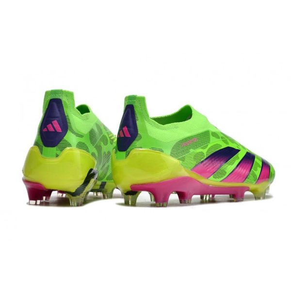 Crampons adidas Predator Elite LL FG Vert Solaire Equipe Jaune Choc Equipe Citron Lucide