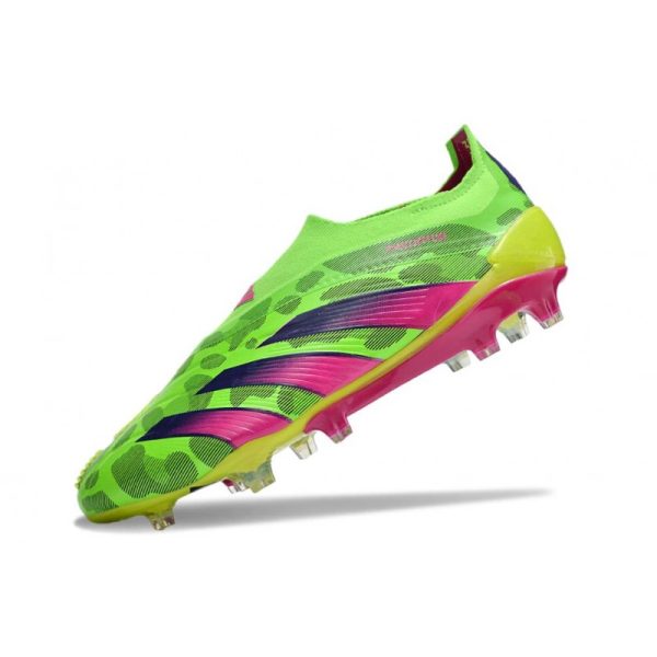 Crampons adidas Predator Elite LL FG Vert Solaire Equipe Jaune Choc Equipe Citron Lucide