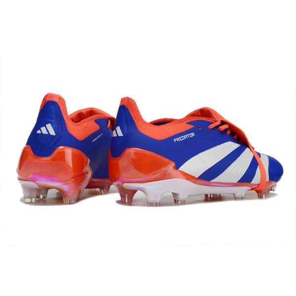 Crampons adidas Predator Elite Tongue FG Bleu Blanc Rouge