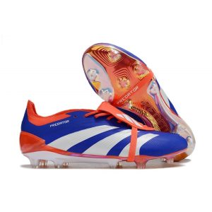 Crampons adidas Predator Elite Tongue FG Bleu Blanc Rouge