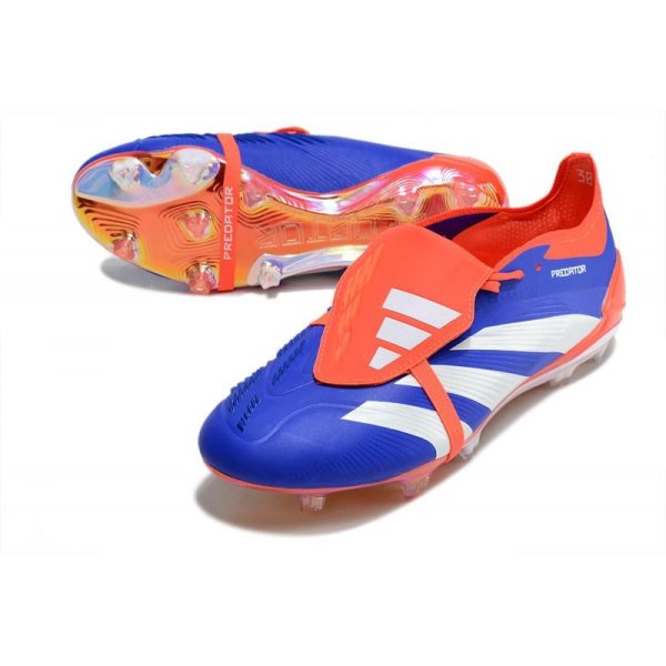 Crampons adidas Predator Elite Tongue FG Bleu Blanc Rouge