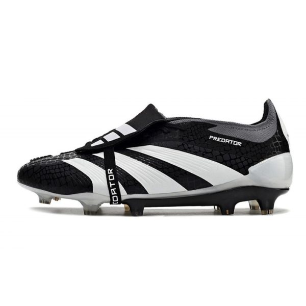 Crampons adidas Predator Elite Tongue FG Noir Blanc