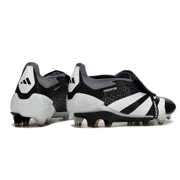 Crampons adidas Predator Elite Tongue FG Noir Blanc