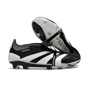 Crampons adidas Predator Elite Tongue FG Noir Blanc