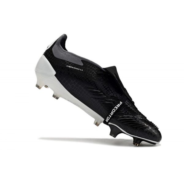 Crampons adidas Predator Elite Tongue FG Noir Blanc
