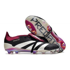 Crampons adidas Predator Elite Tongue FG Noir Blanc Violet