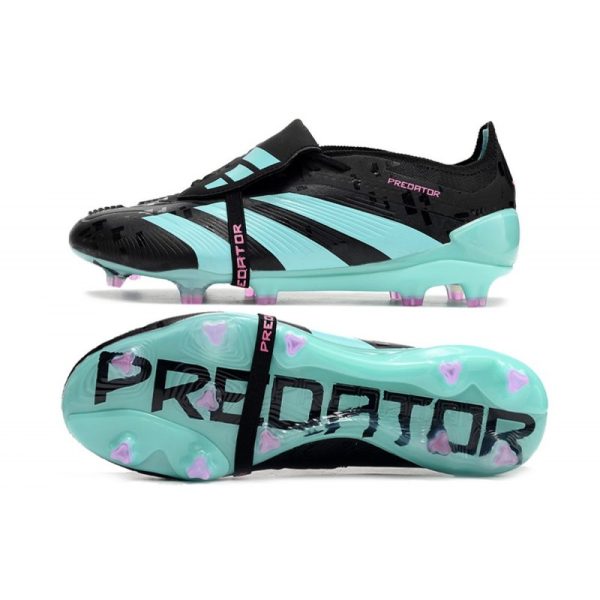 Crampons adidas Predator Elite Tongue FG Noir Bleu